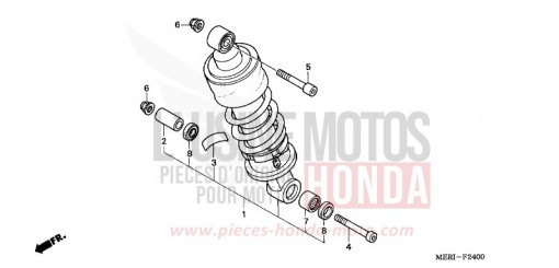 REAR CUSHION CBF600N4 de 2004